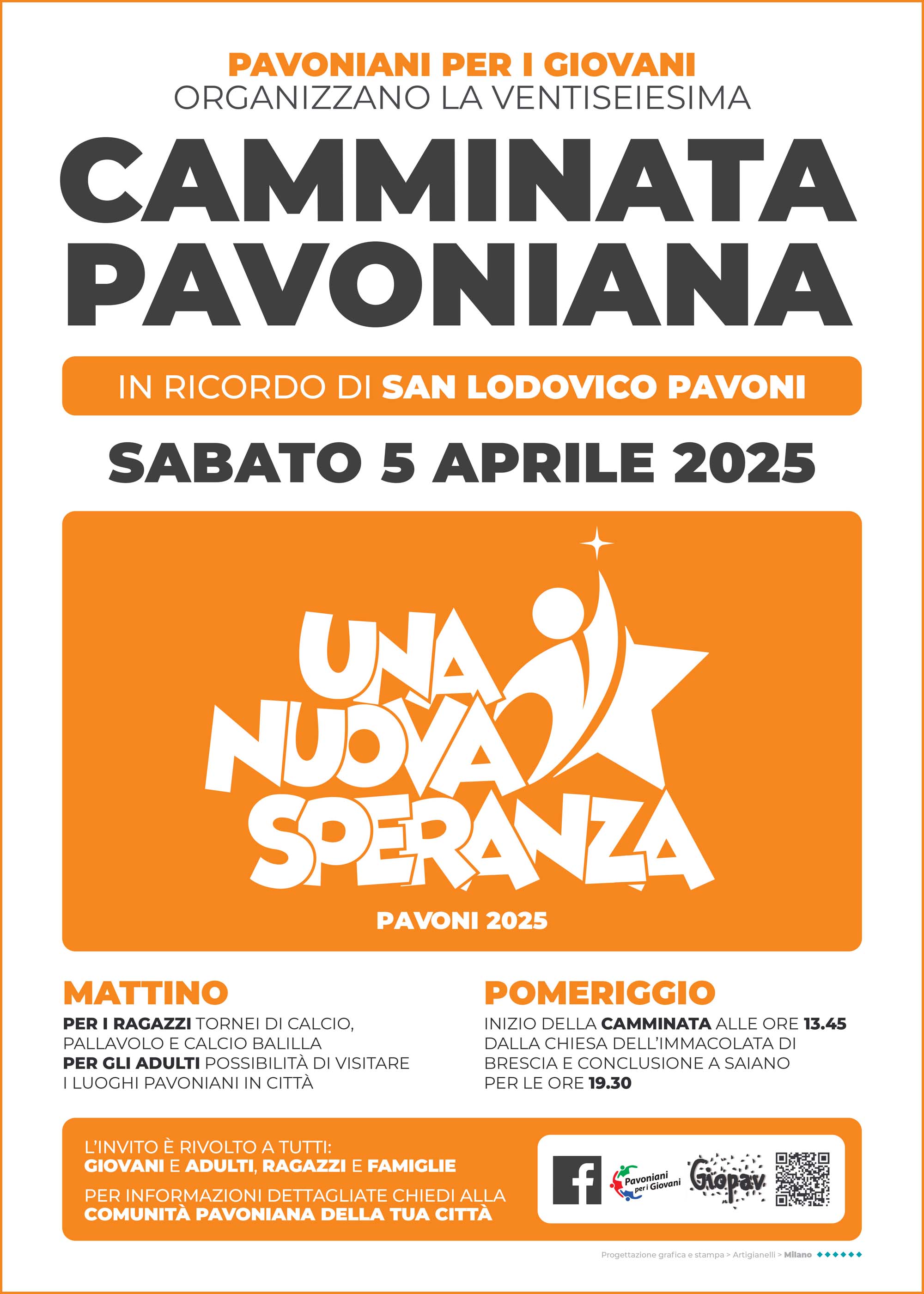 2025 Camminata Pavoniana - Locandina