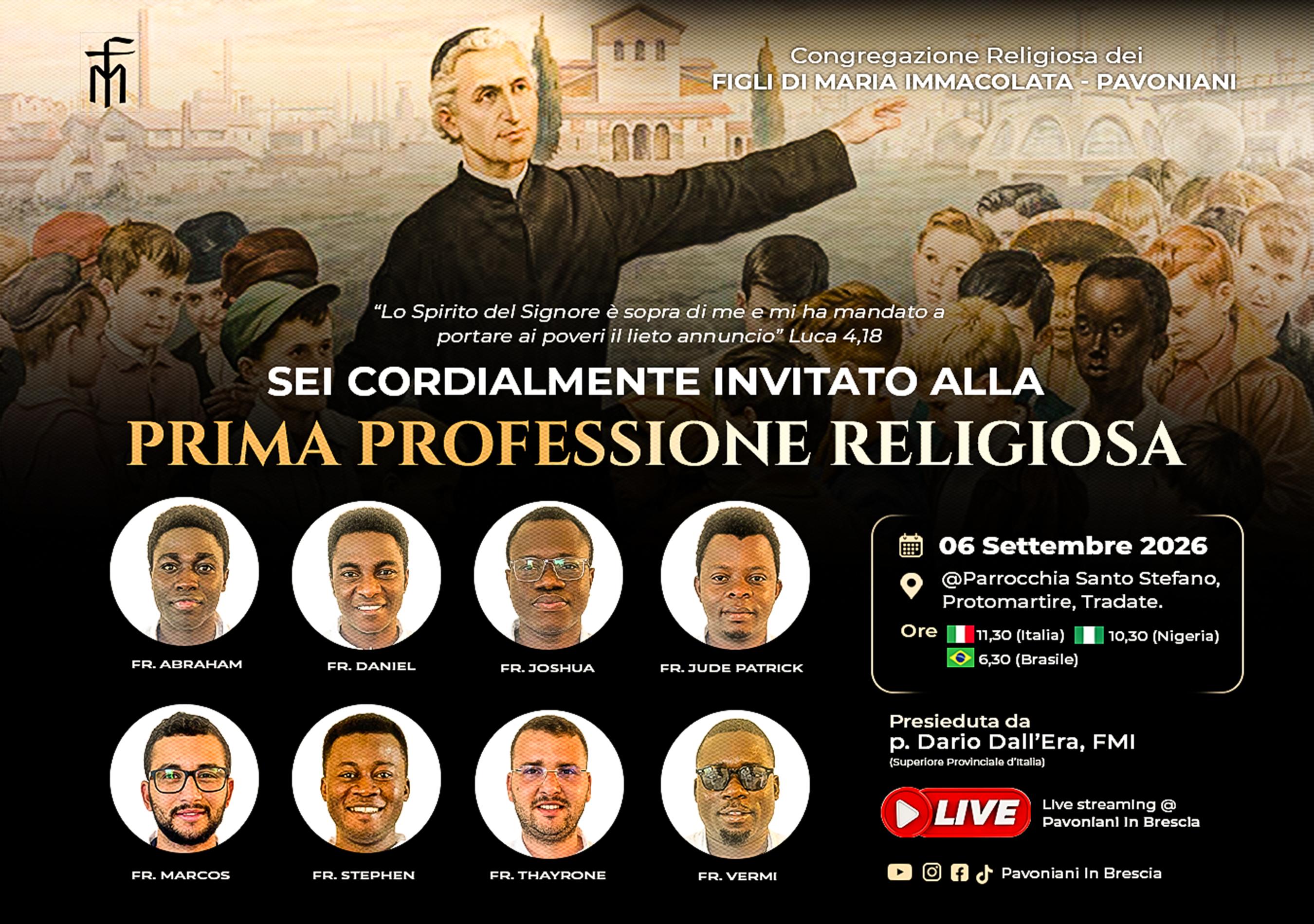Professione Novizi 2026